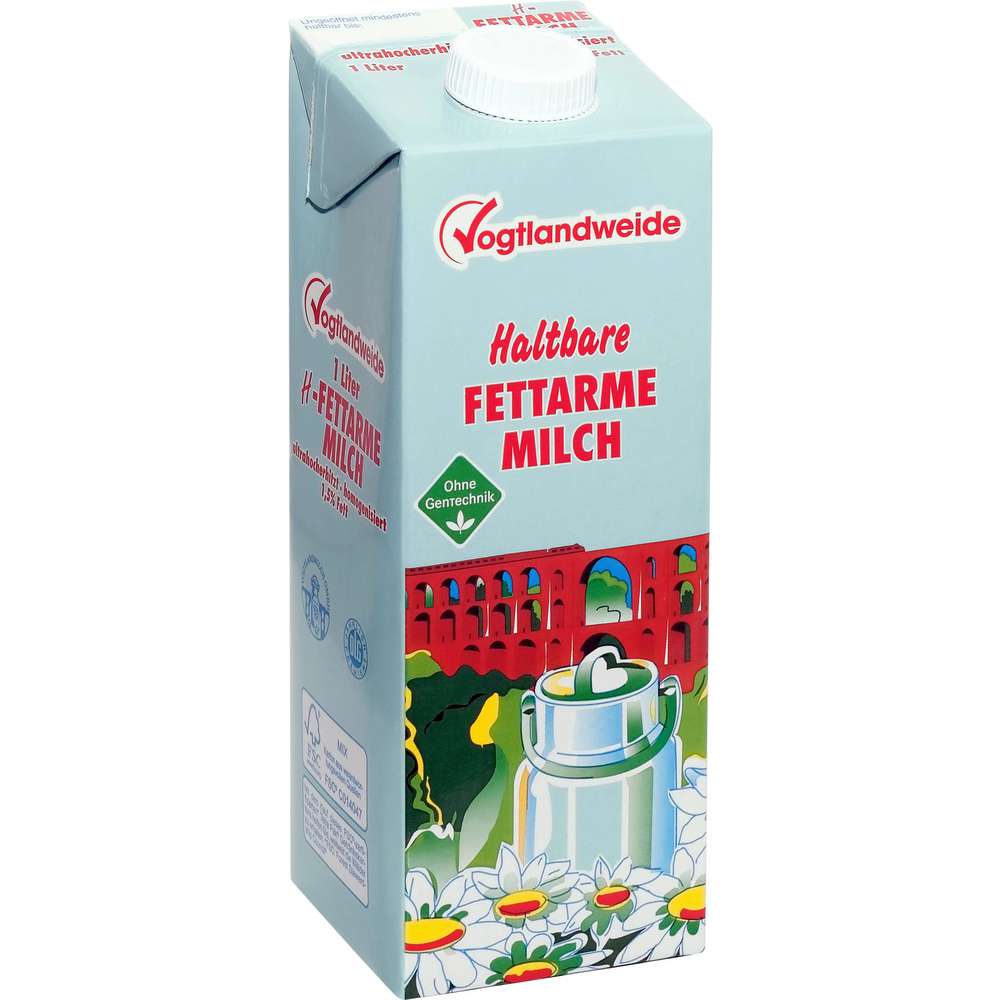 Produktabbildung Vogtlandweide H-Milch 1,5% Fett