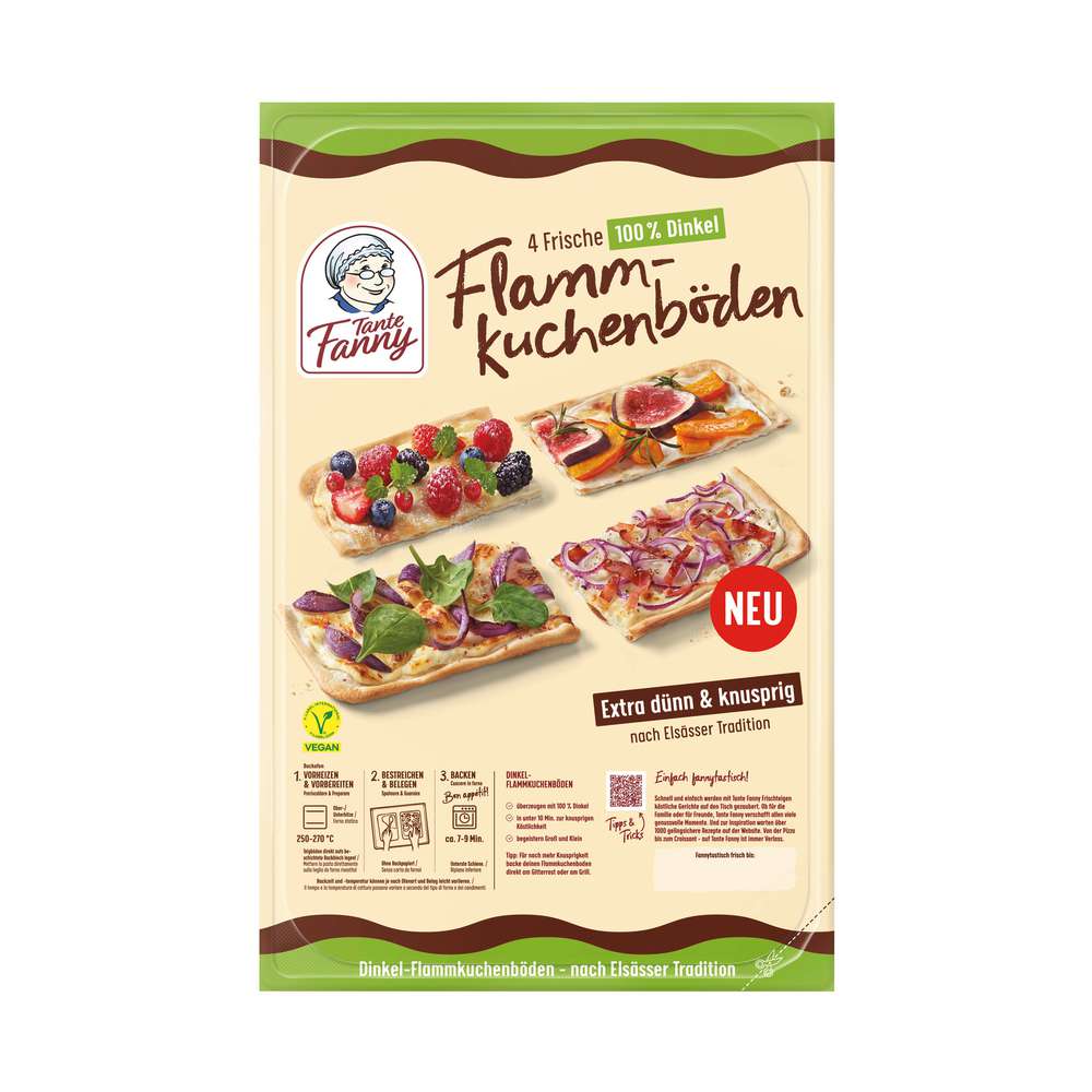 Produktabbildung Tante Fanny Frische Dinkel-Flammkuchenböden