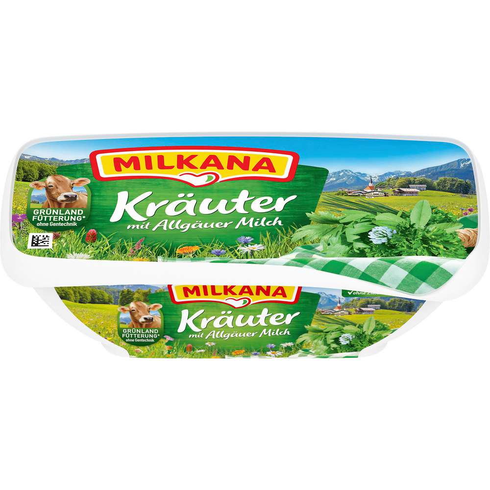 Produktabbildung Milkana Schmelzkäse, Kräuter mit Allgäuer Milch