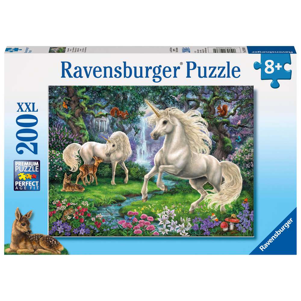 Produktabbildung Ravensburger Puzzle 200 Teile, Geheimnisvolle Einhörner