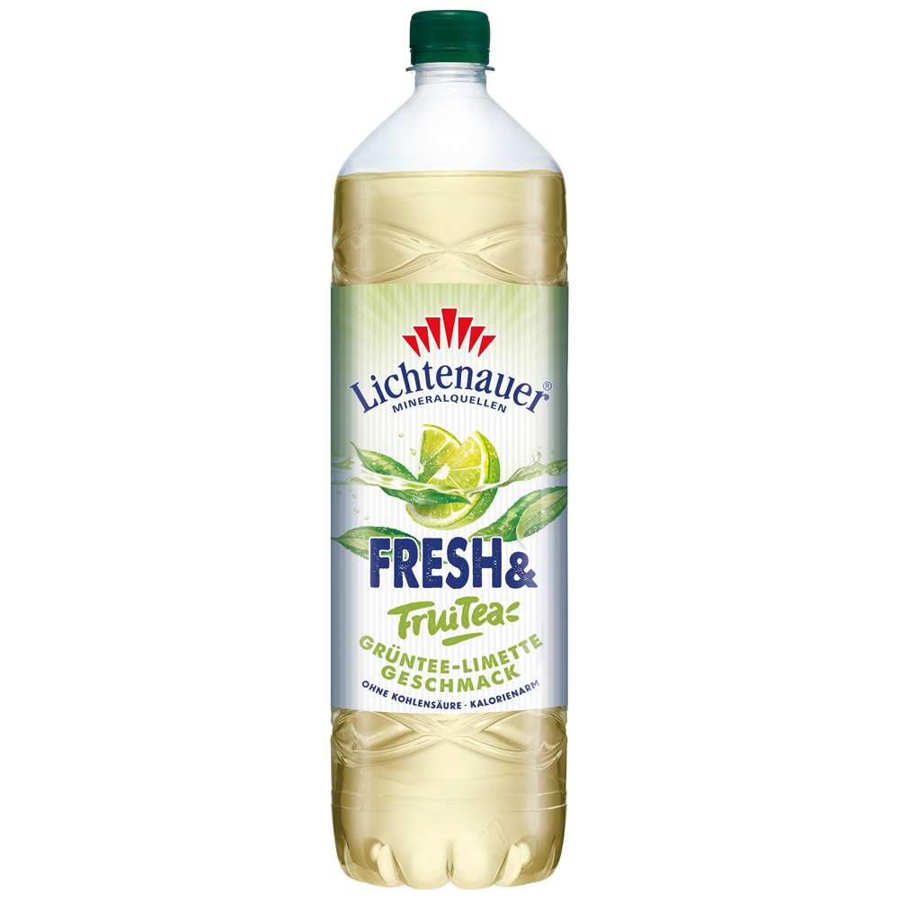 Produktabbildung Lichtenauer Wasser mit Geschmack Fresh ́'n FruiTEA, Grüntee-Limette, Still