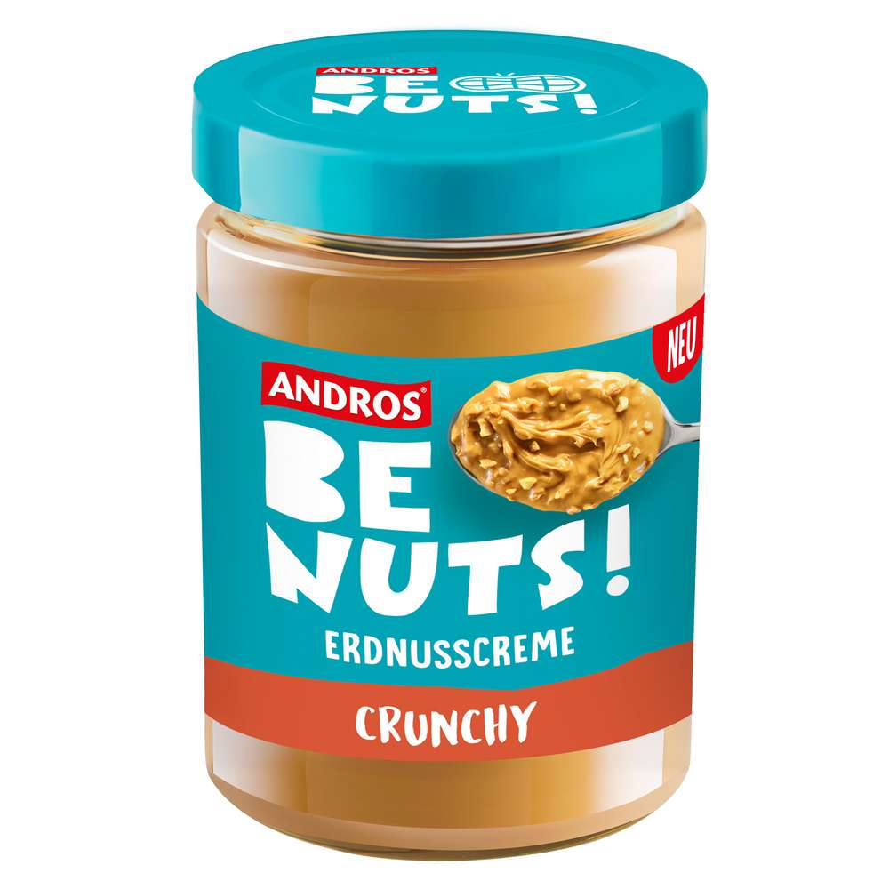 Produktabbildung Andros Be Nuts! Erdnusscreme crunch