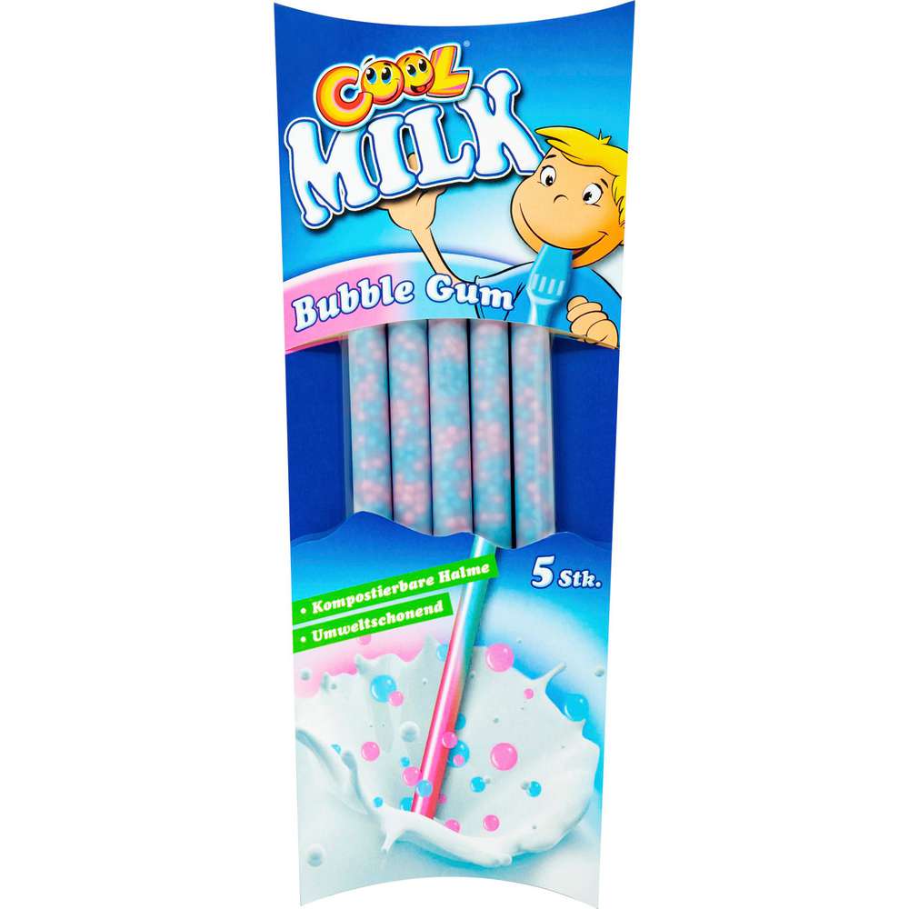 Produktabbildung Cool Milk Trinkhalm Aromaperlen, Bubble Gum