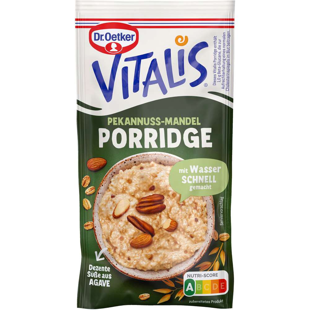 Produktabbildung Dr. Oetker Vitalis Porridge, Pekannuss-Mandel