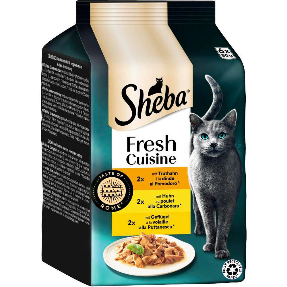 Produktabbildung Sheba Katzen-Nassfutter Fresh Cuisine, Truthahn/Huhn/Geflügel