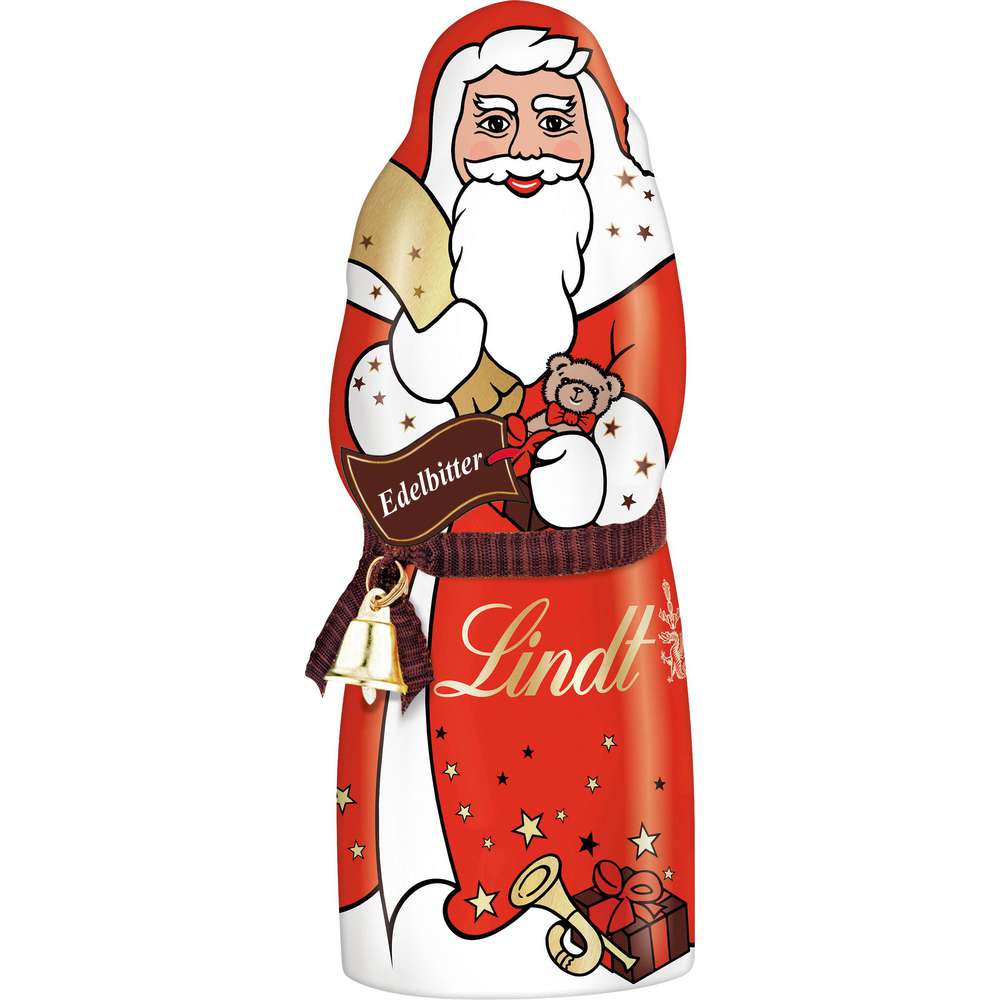 Produktabbildung Lindt Schoko-Weihnachtsmann, Edelbitter