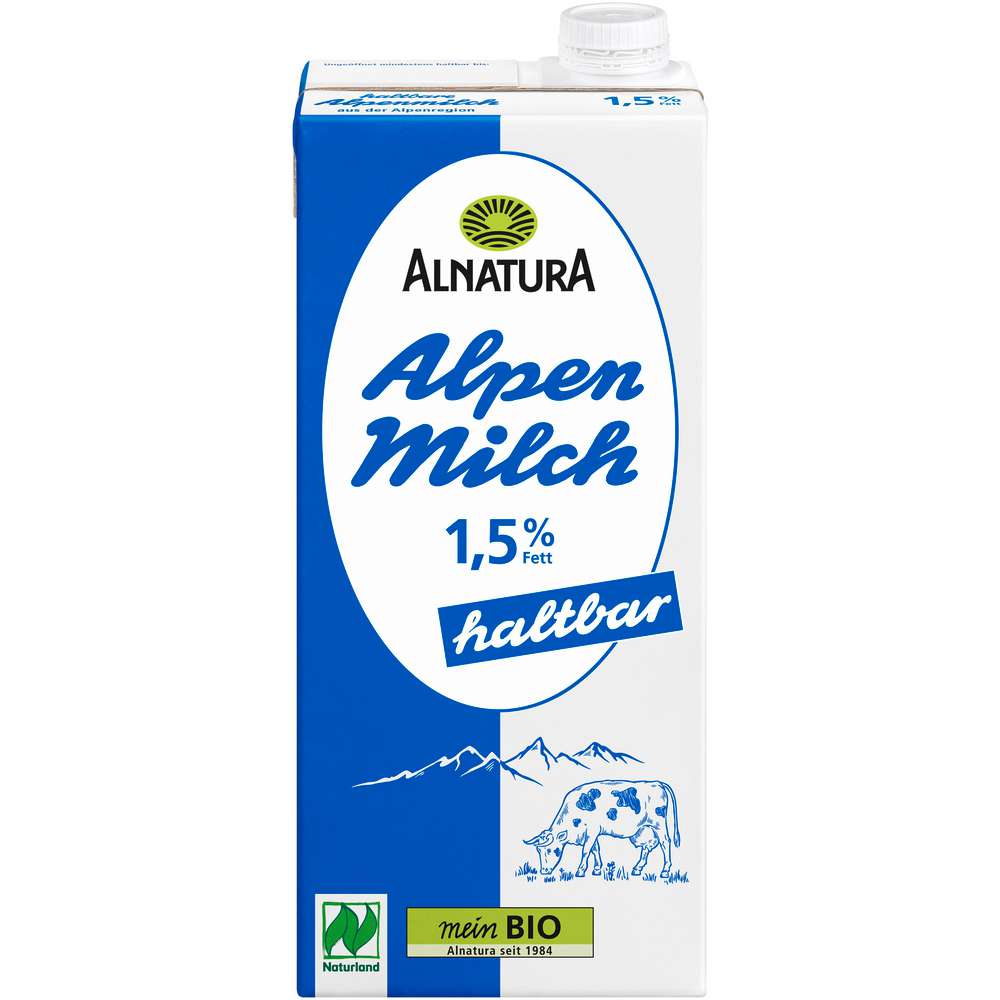 Produktabbildung Alnatura H-Alpenmilch 1,5% Fett