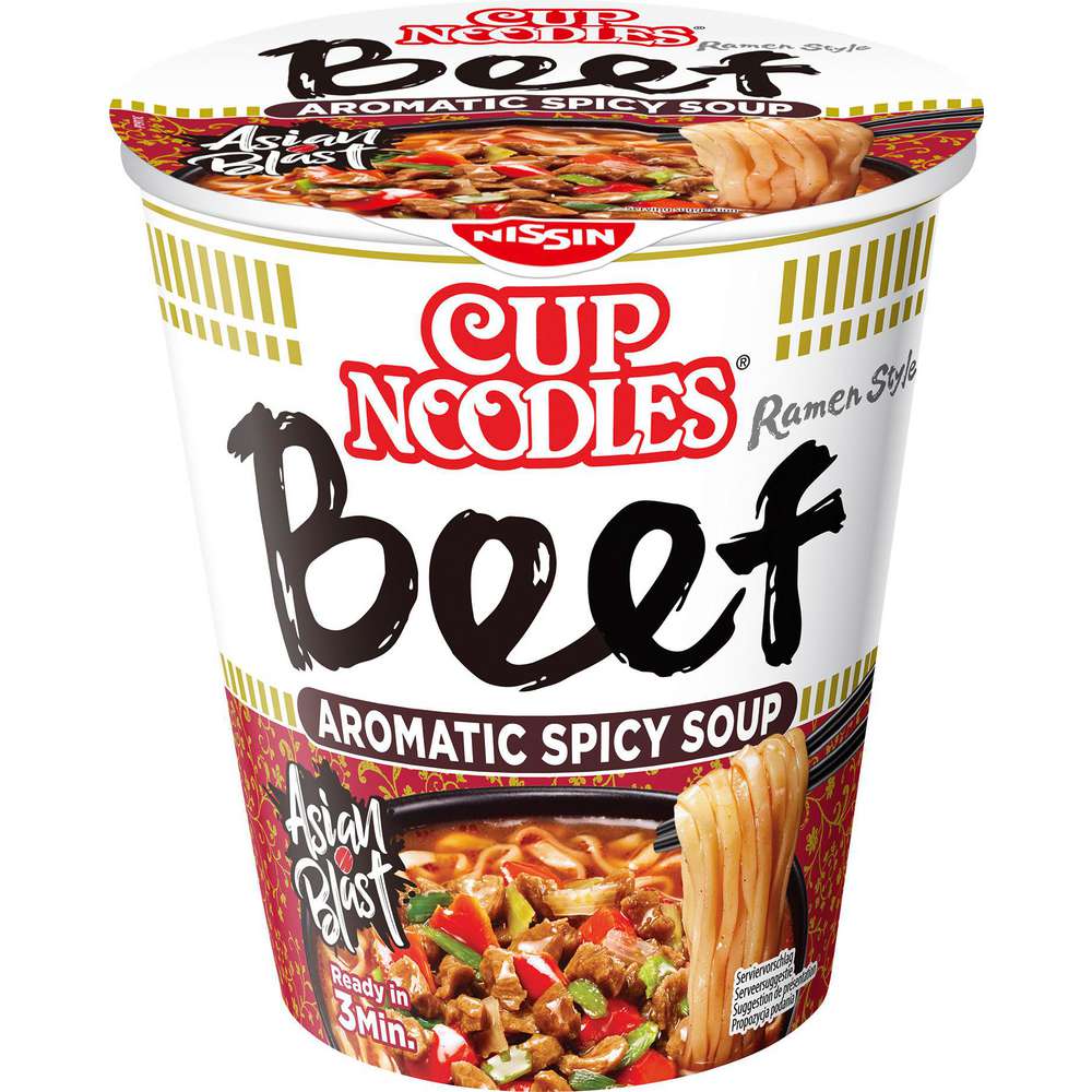 Produktabbildung Nissin Nudelsuppe Cup Noodles, Rind