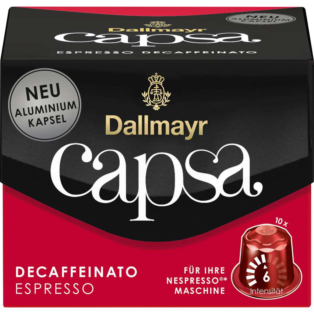 Produktabbildung Dallmayr Kaffee Kapseln Capsa, Lungo Decaffeinato, entkoffeiniert