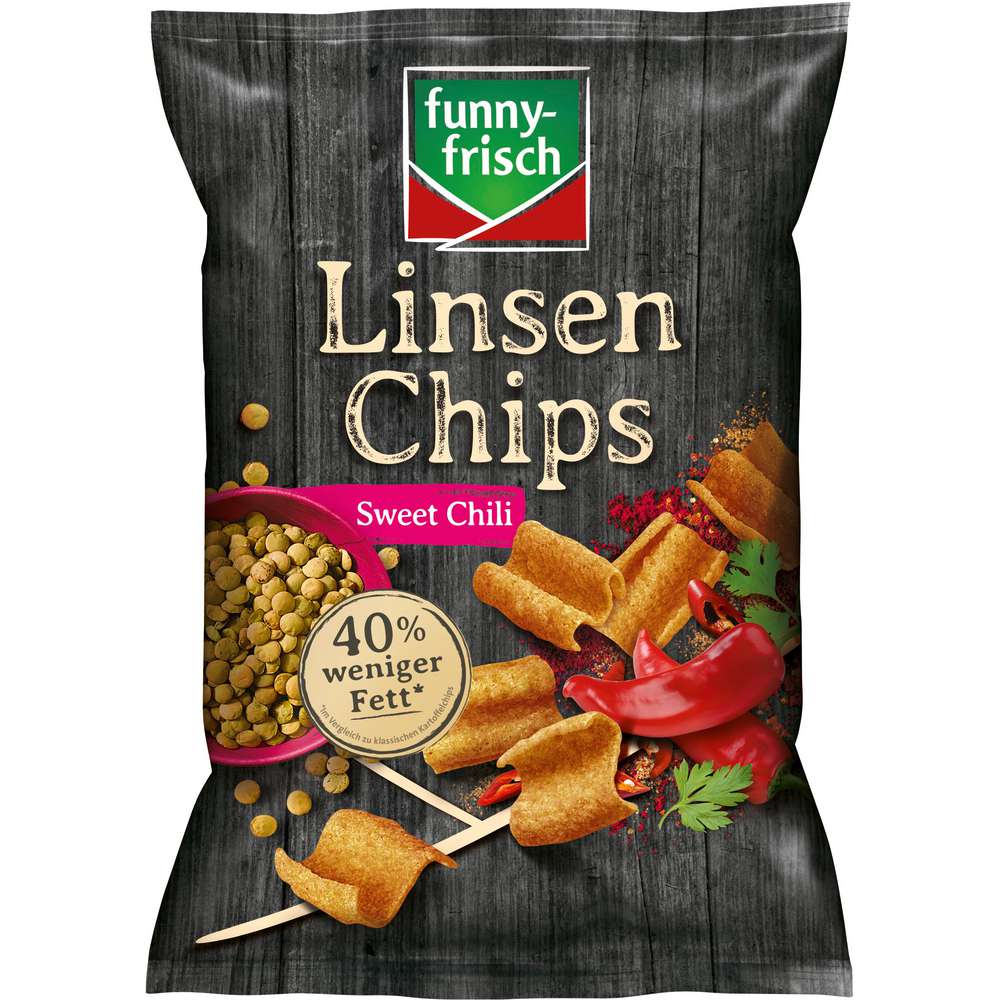 Produktabbildung funny-frisch Linsen Chips, Sweet Chili