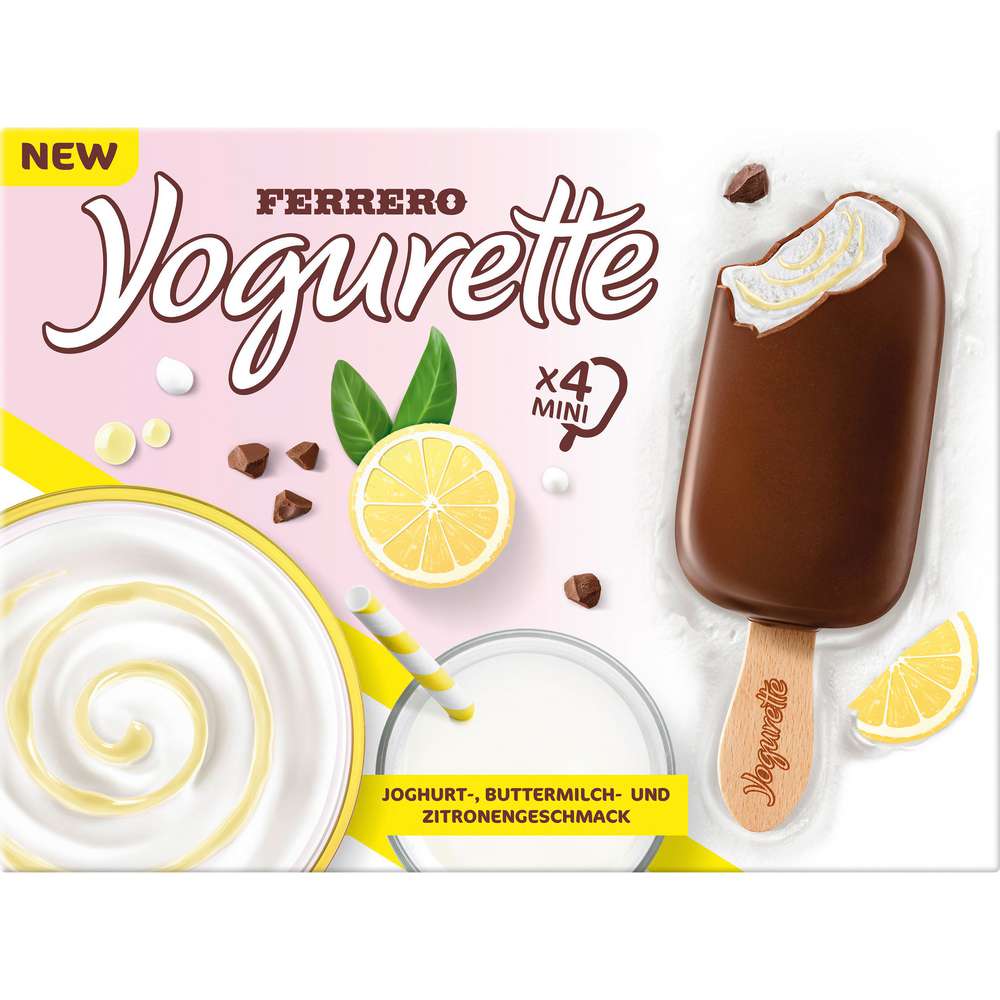 Produktabbildung Ferrero Stiel-Eis, Yogurette Joghurt-Buttermilch-Zitrone