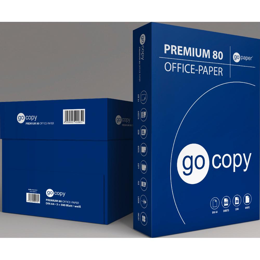 Produktabbildung keine Marke Kopierpapier Go Copy, 5 x 500 Blatt