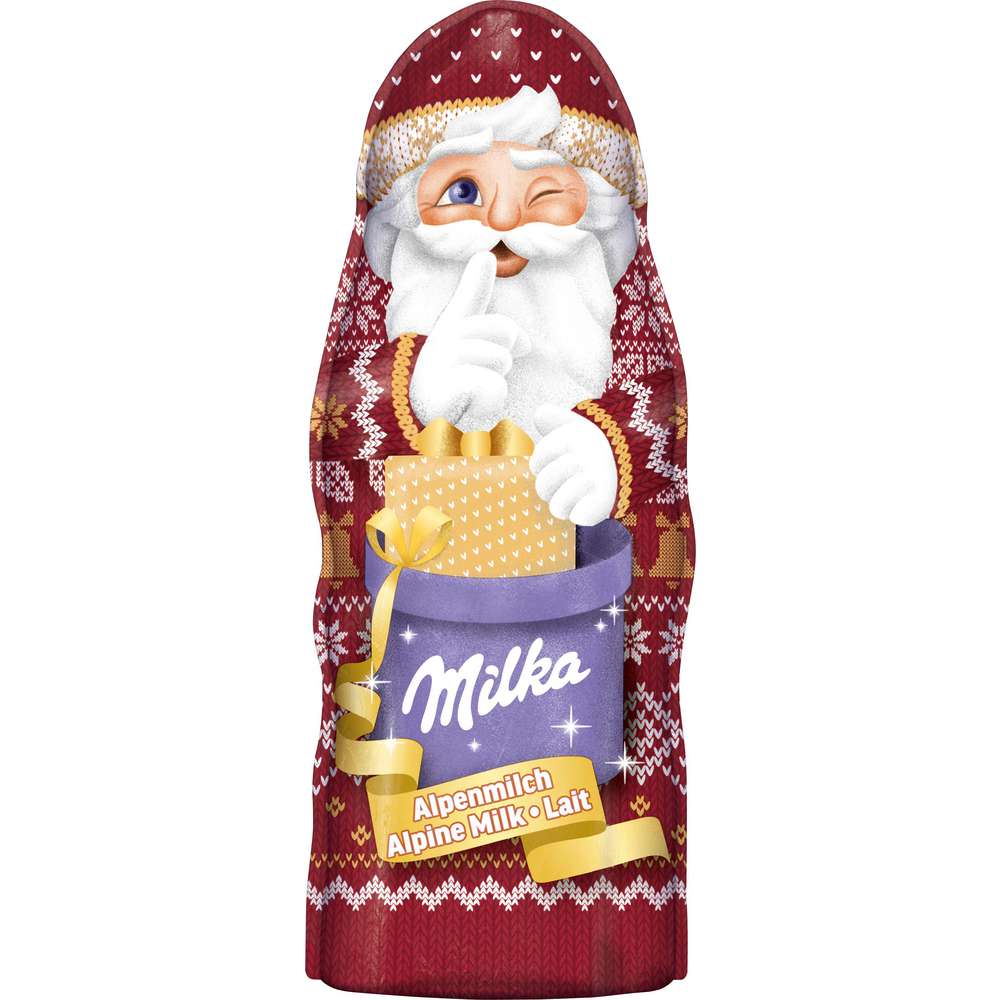 Produktabbildung Milka Weihnachtsmann, Alpenmilch