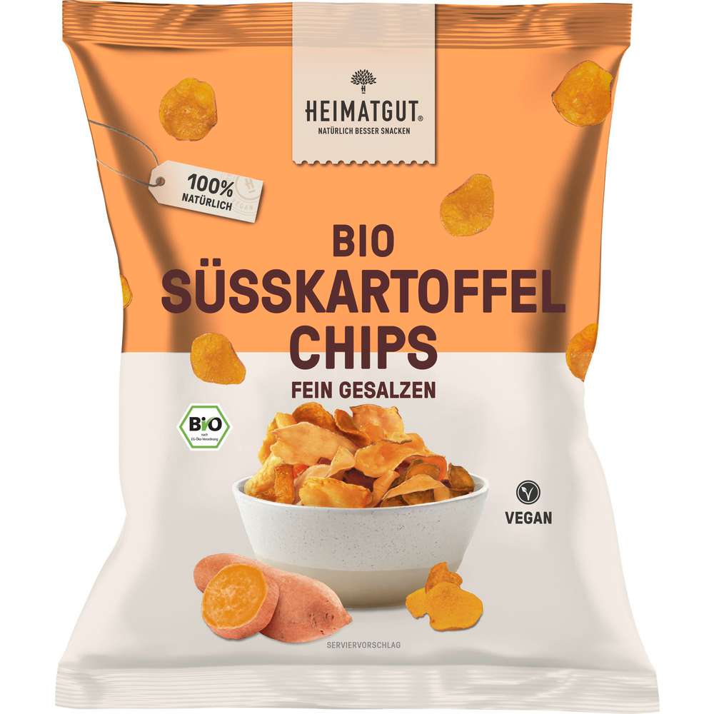 Produktabbildung Heimatgut Bio Süsskartoffelchips
