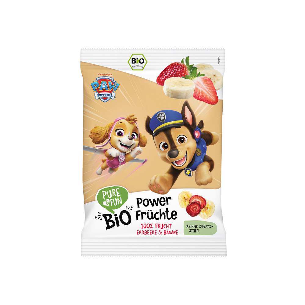 Produktabbildung Pure & Fun Bio Chips Paw Patrol, Erdbeer/Banane