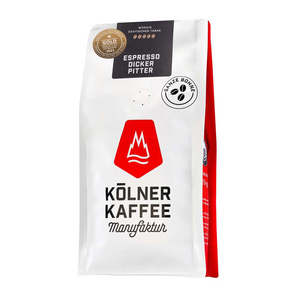 Produktabbildung Kölner Kaffeemanufaktur Espresso Dicker Pitter ganze Bohne