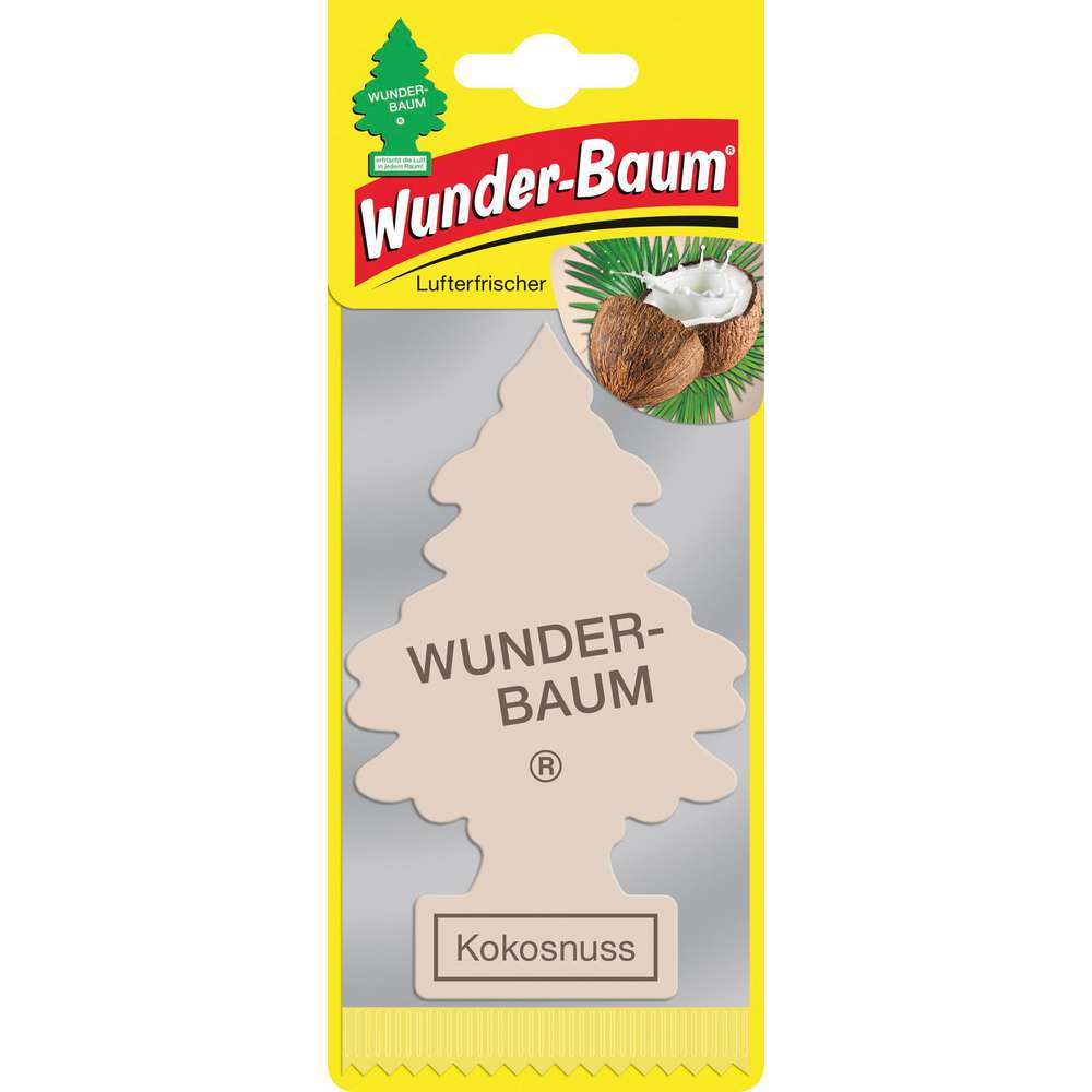 Produktabbildung Wunder-Baum Lufterfrischer, Kokosnuss
