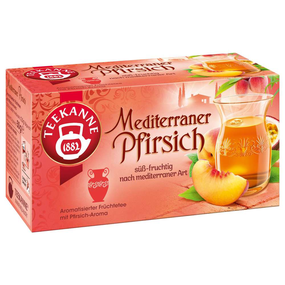 Produktabbildung Teekanne Ländertee Mediterraner Pfirsich