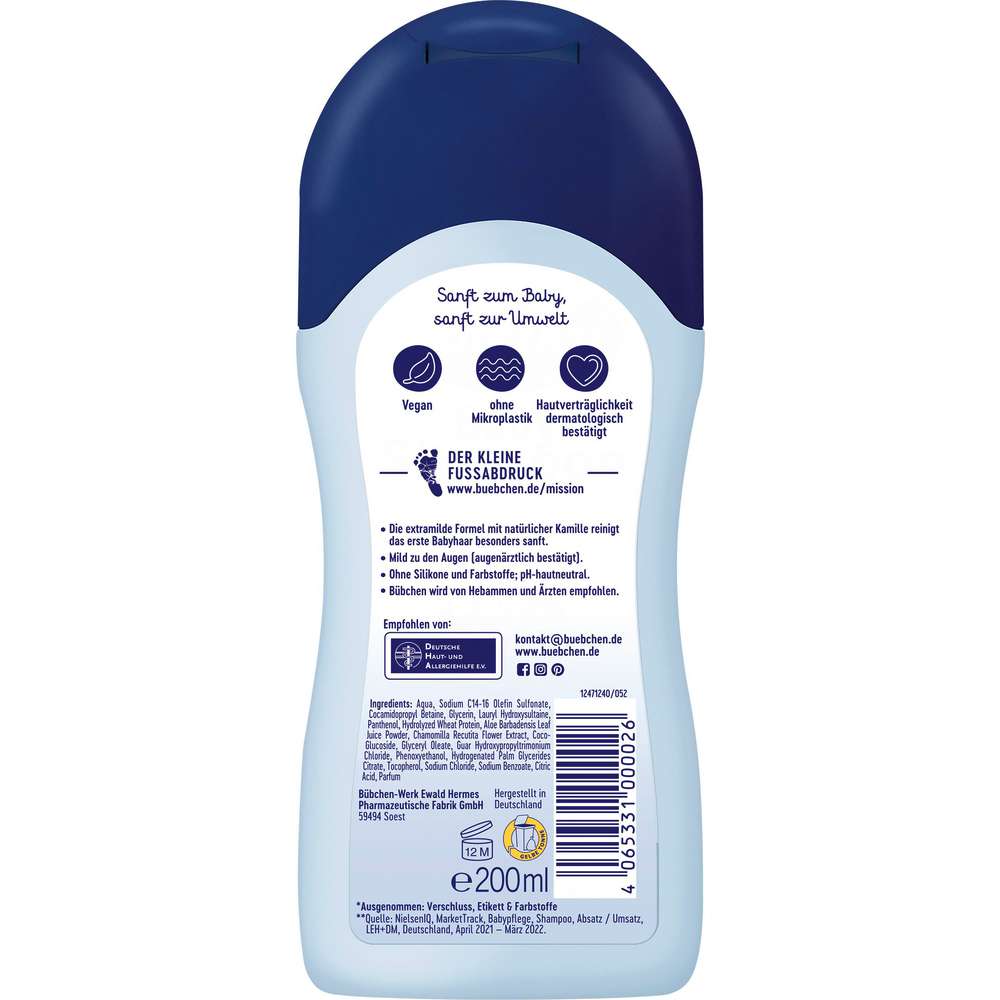 Produktabbildung Bübchen Babyshampoo sensitiv
