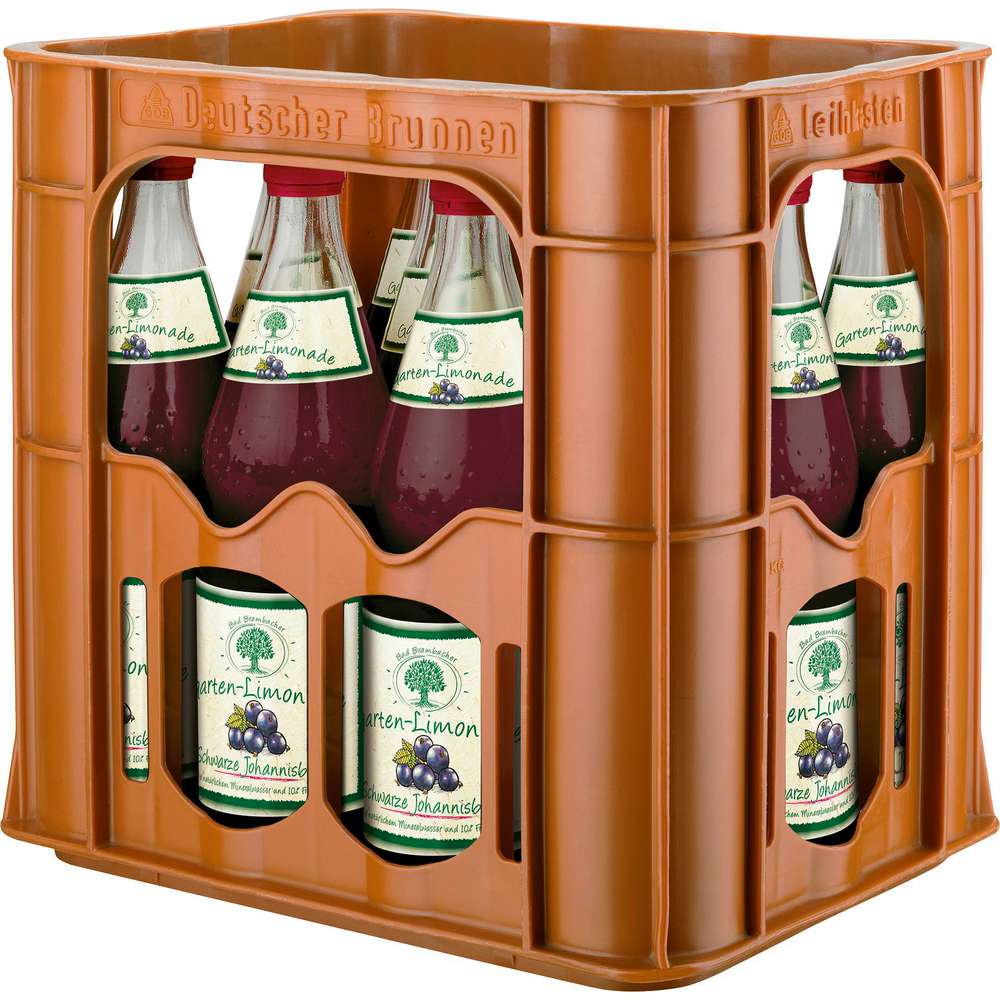 Produktabbildung Bad Brambacher Gartenlimonade Schwarze Johannisbeere  (12x 0,700 Liter)
