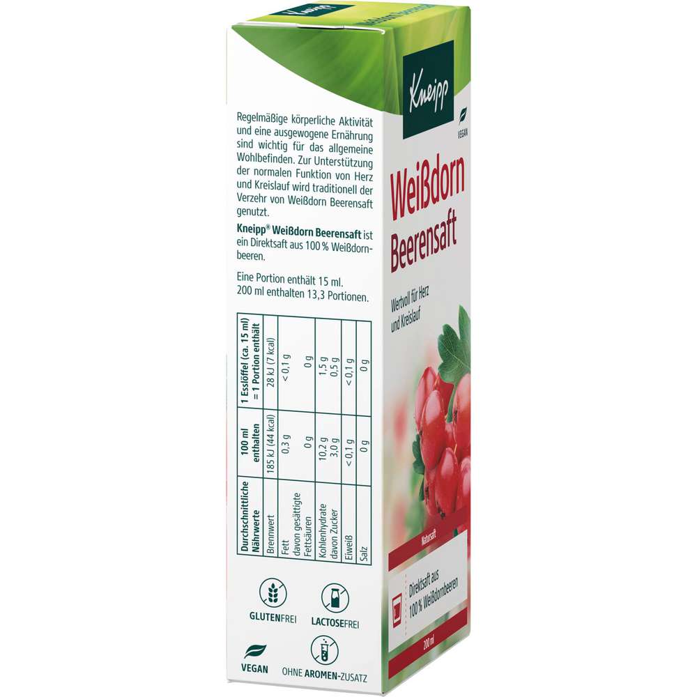 Produktabbildung Kneipp Weißdornbeerensaft