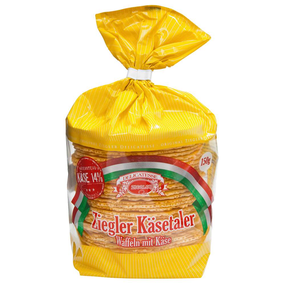 Produktabbildung Ziegler Käsetaler Waffeln, Natur