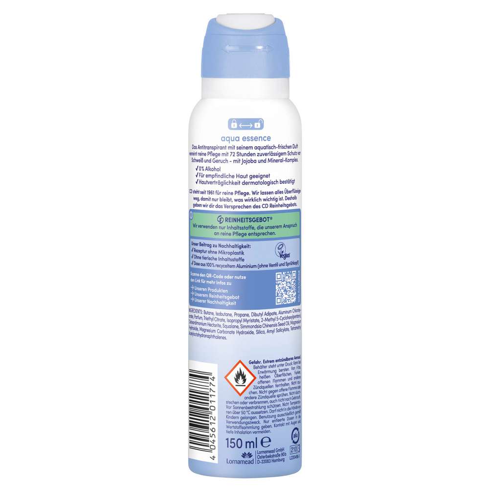 Produktabbildung CD Deo Spray, Aqua Essence