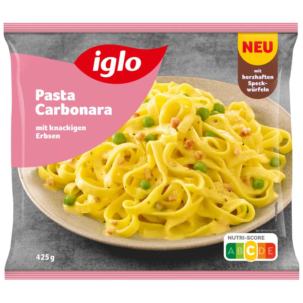 Produktabbildung Iglo Pasta Carbonara, tiefgekühlt