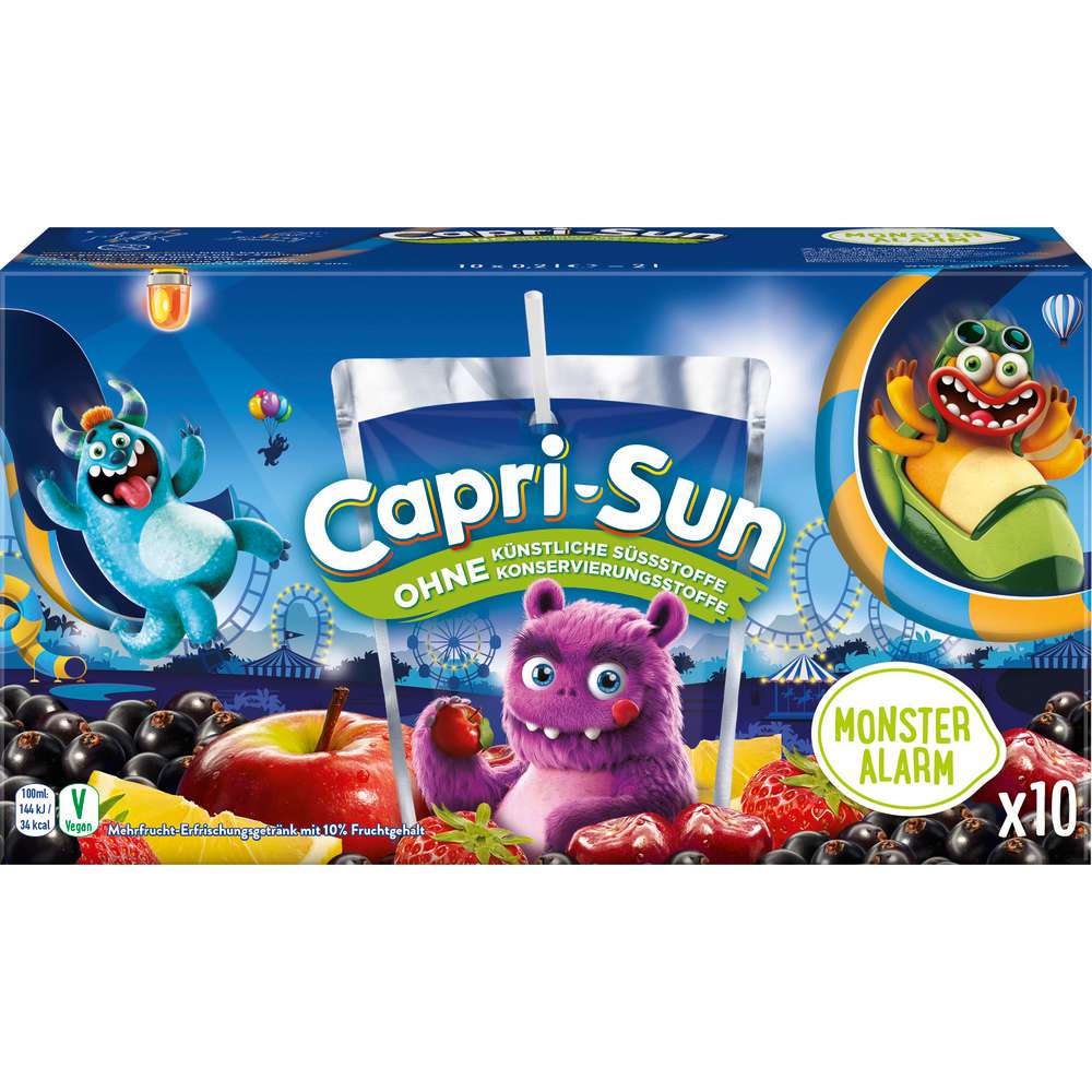 Produktabbildung Capri-Sun Capri Sonne, Monster Alarm, 10 x 0,2l 