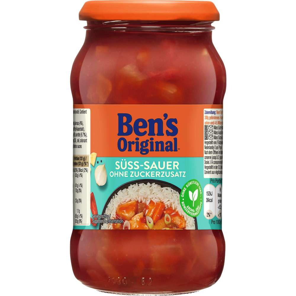 Produktabbildung BEN'S ORIGINAL Soße Süß-Sauer, ohne Zuckerzusatz