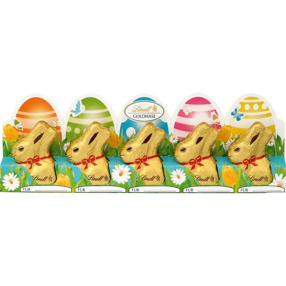 Produktabbildung Lindt Schoko-Hase, Mini Vollmilch 5er