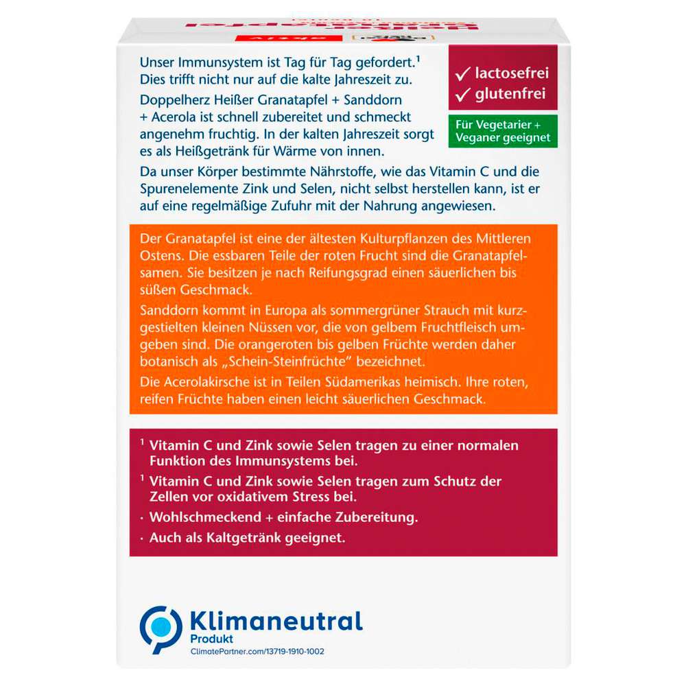 Produktabbildung Doppelherz Heißer Granatapfel