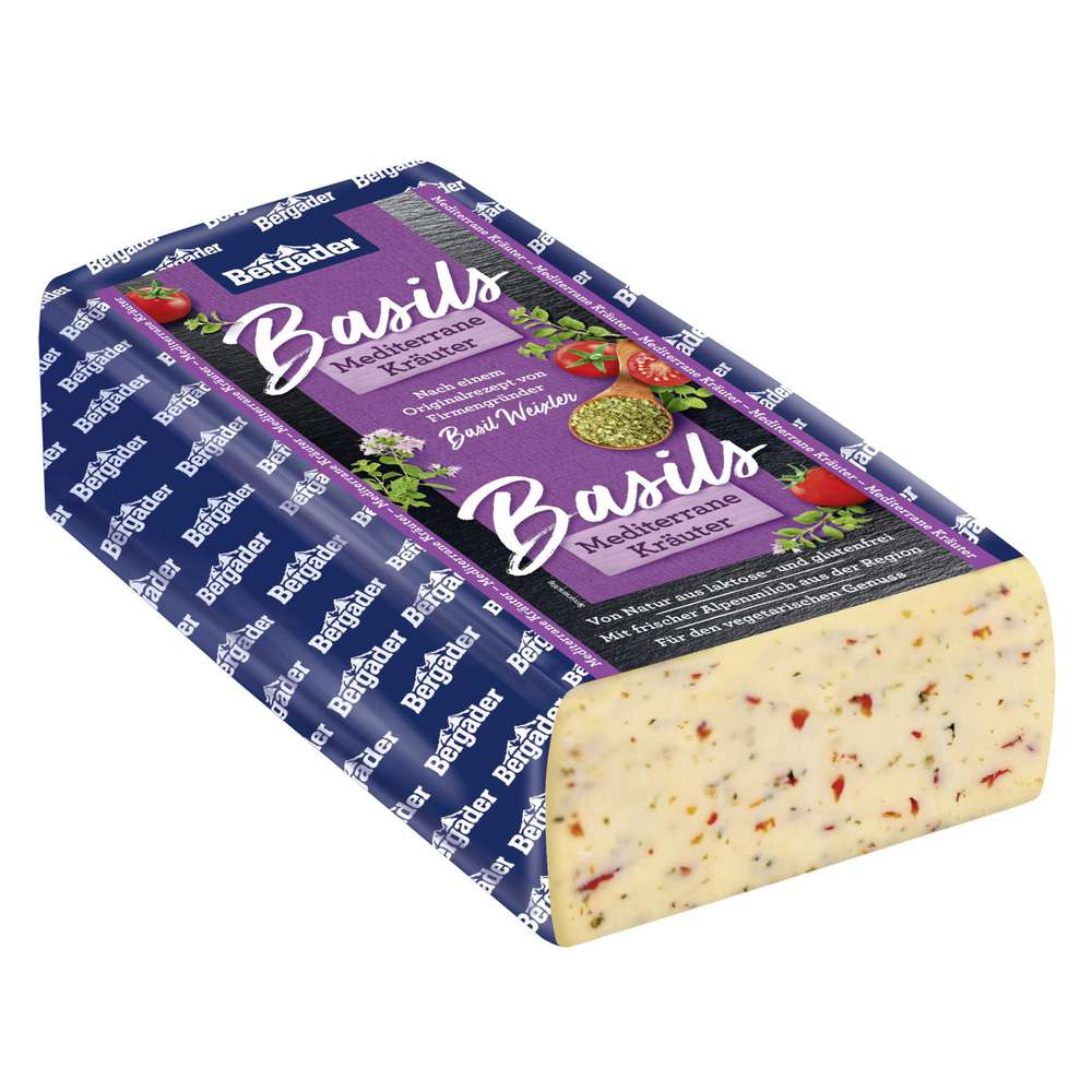 Produktabbildung GLOBUS Käsetheke Schnittkäse Basils Mediterrane Kräuter