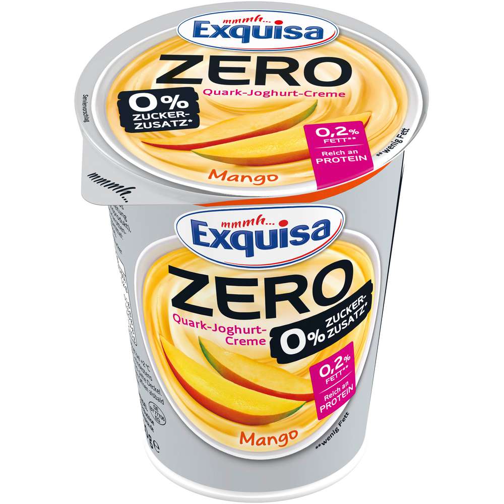 Produktabbildung Exquisa Zero Quark-Joghurt-Creme, Mango  