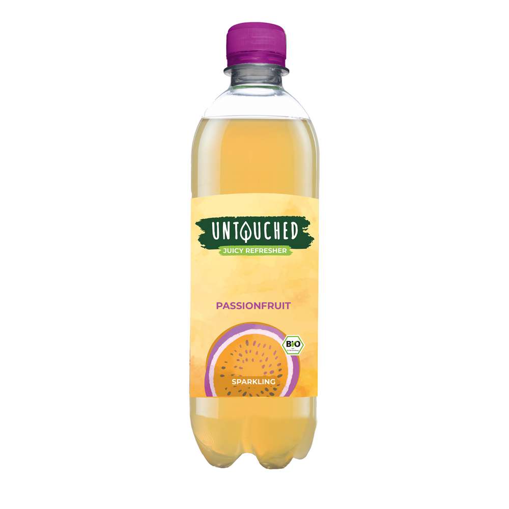 Produktabbildung Untouched Bio Juicy Passionsfrucht Sparkling