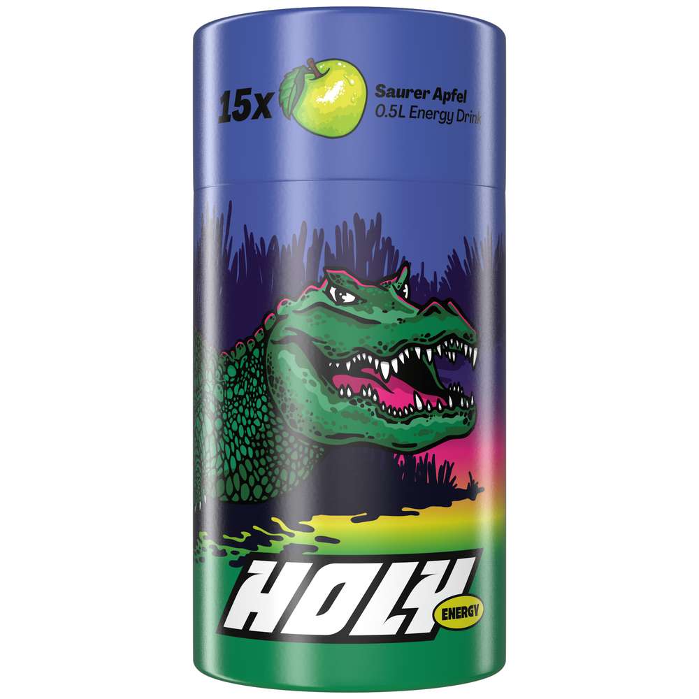 Produktabbildung HOLY Energy Pulver 15er Dose, Saurer Apfel