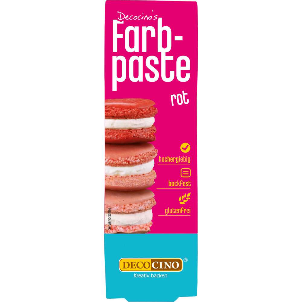 Produktabbildung Decocino Farbpaste, rot