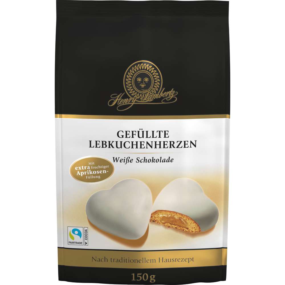 Produktabbildung Lambertz Lebkuchen weiss, gefüllt mit Aprikose