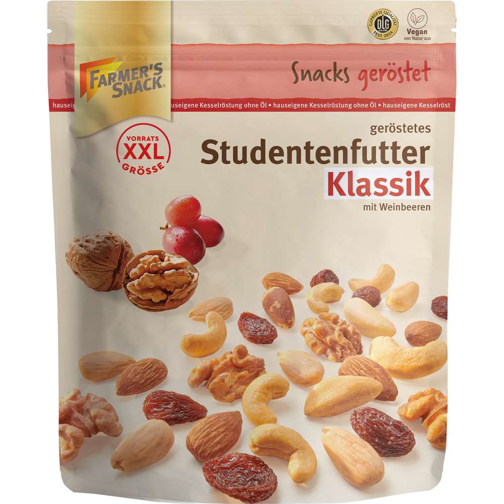 Produktabbildung Farmer's Snack Studentenfutter Klassik geröstet
