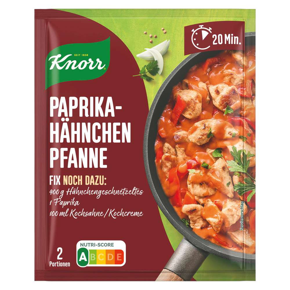 Produktabbildung Knorr Fix Würzmischung, Paprika-Hähnchen Pfanne