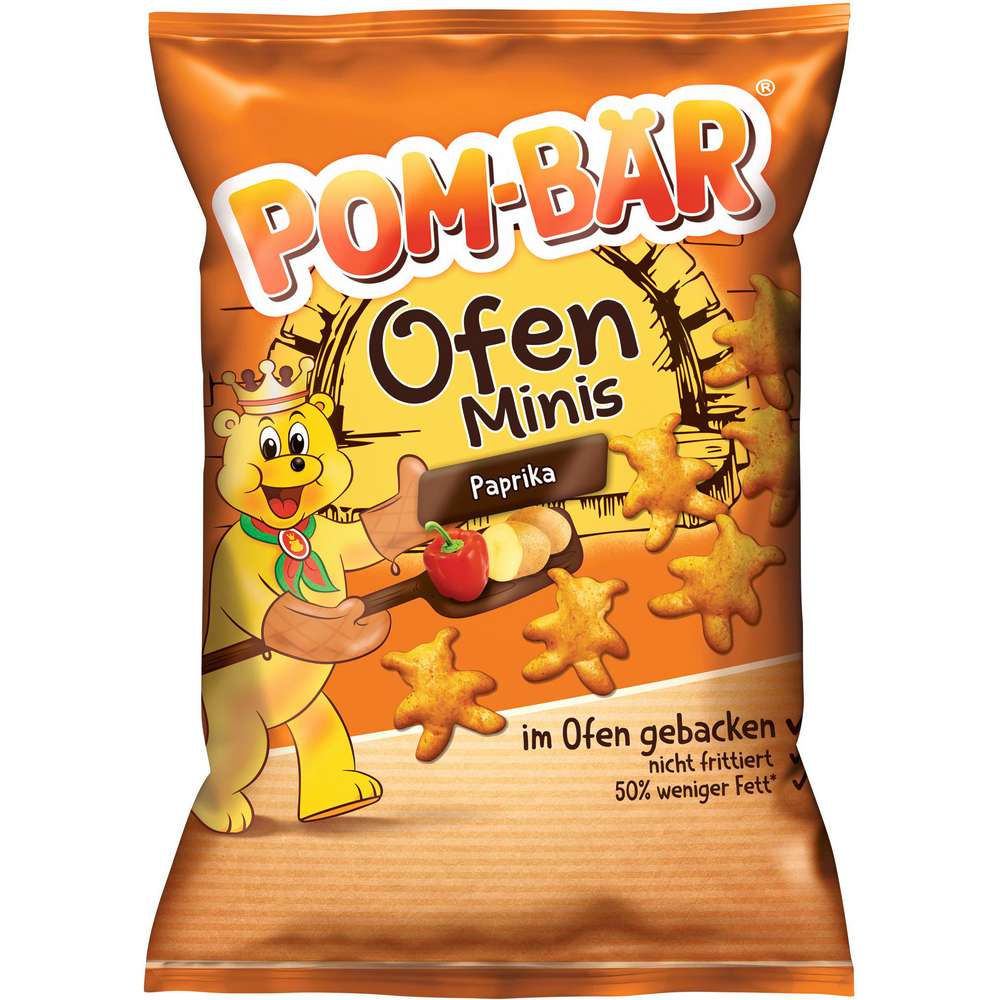 Produktabbildung Pom-Bär Chips, Ofen Minis, Paprika