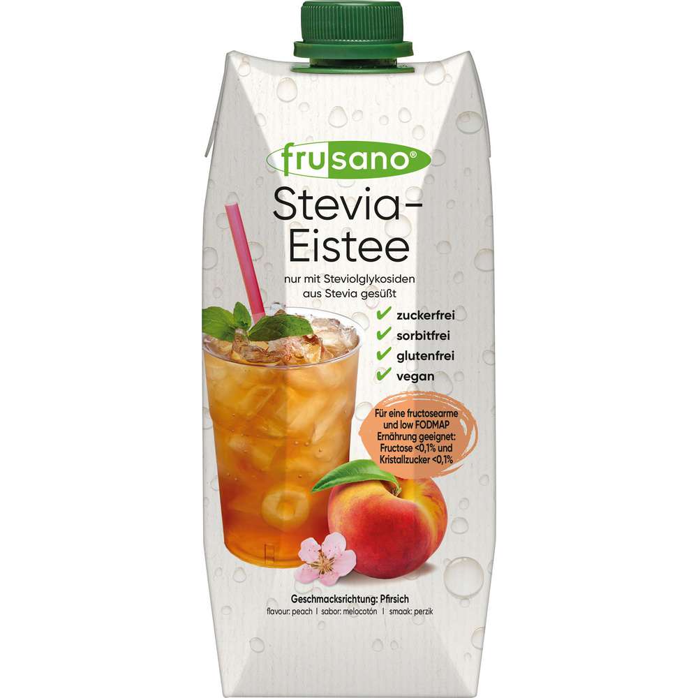 Produktabbildung Frusano Stevia-Eistee Pfirsich