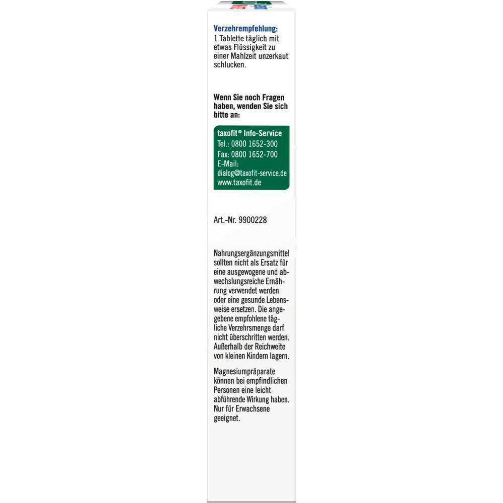 Produktabbildung Taxofit Magnesium 600 Forte