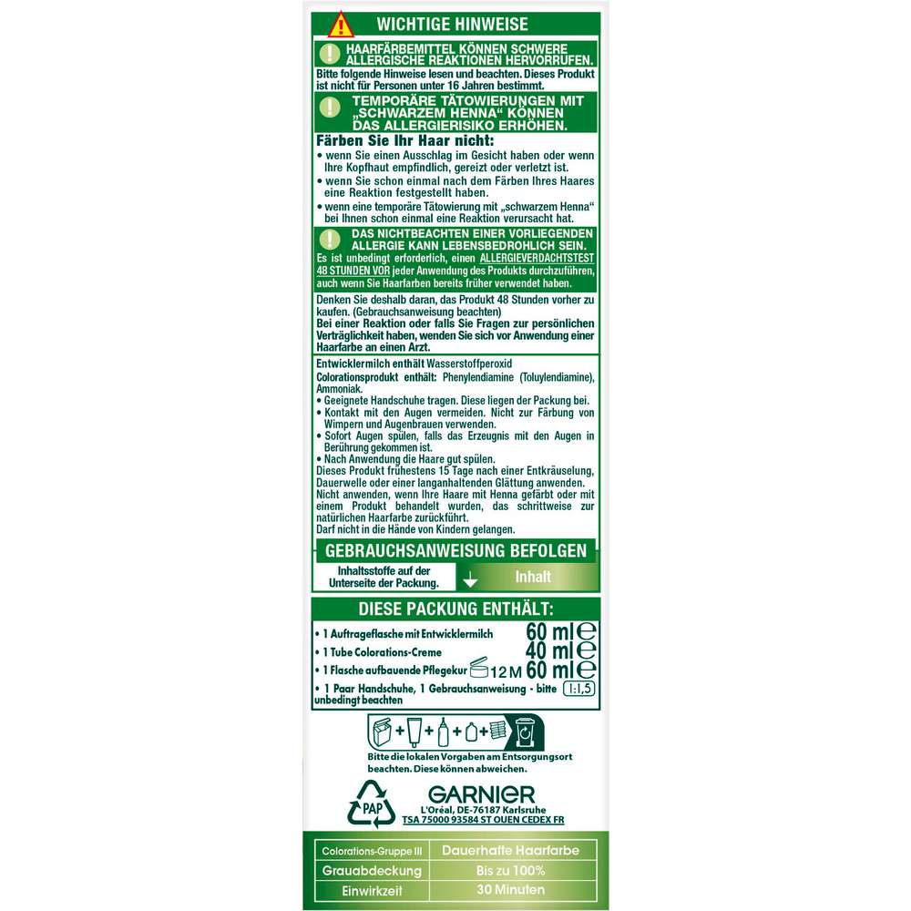 Produktabbildung Garnier Haarfarbe-Creme Nutrisse, 90 Hellblond