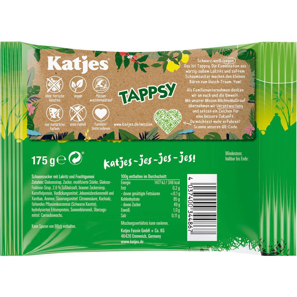 Produktabbildung Katjes Fruchtgummi Tappsy, Vegan