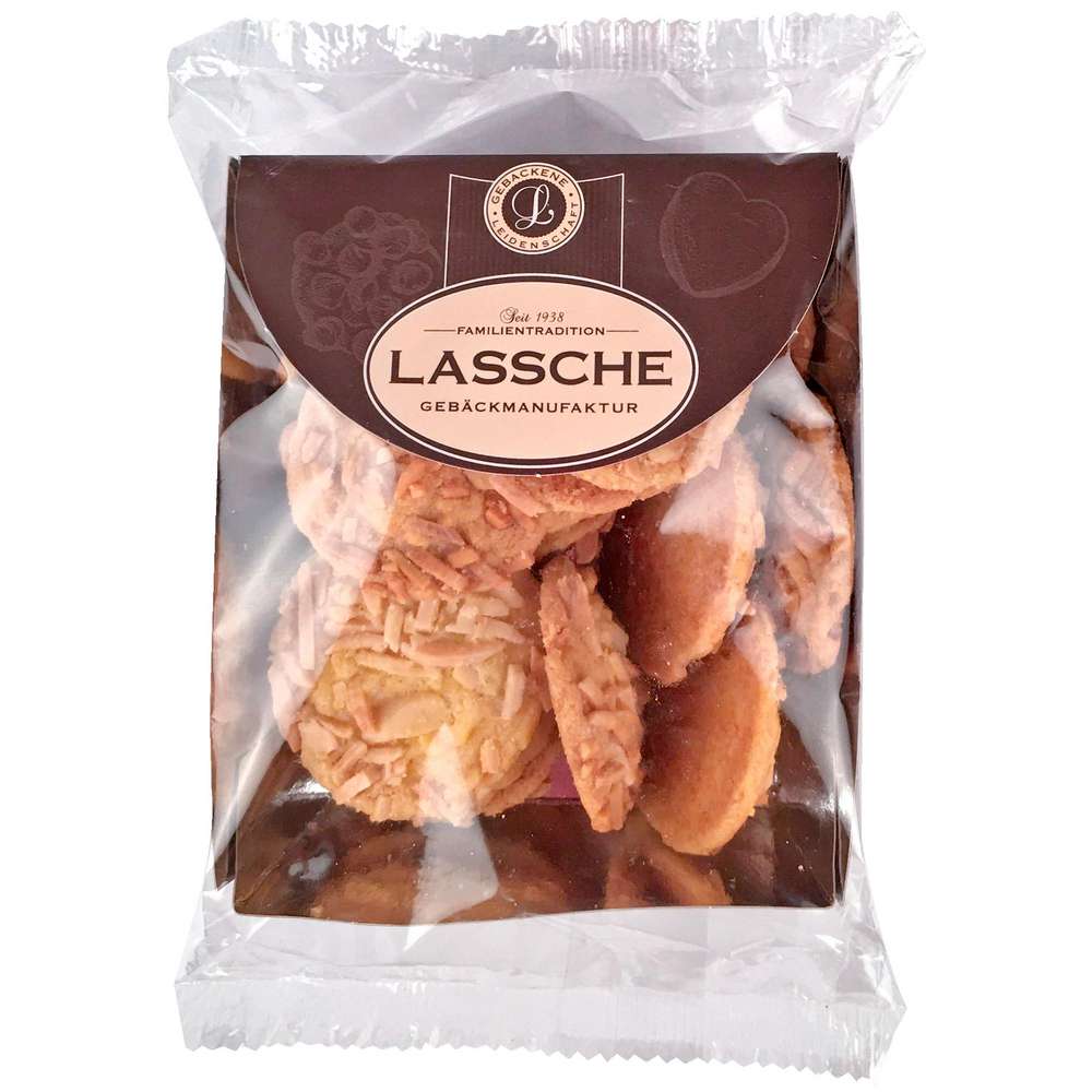 Produktabbildung Lassche Butterkeks Butter-Mandelsplitter