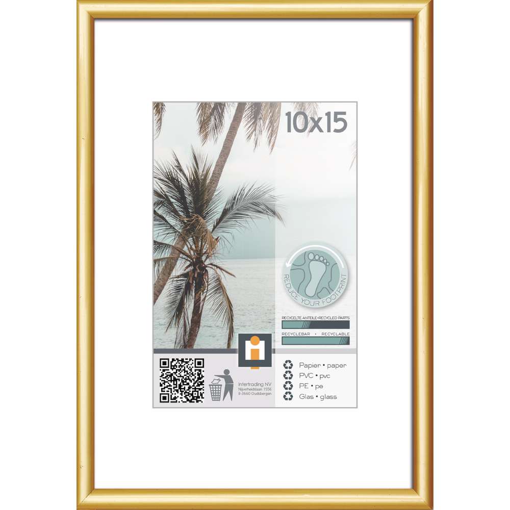 Produktabbildung Kyoto Kunststoffrahmen, 10 x 15, Gold