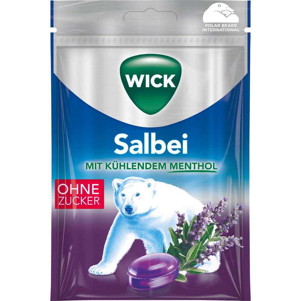 Produktabbildung Wick Bonbon Salbei, ohne Zucker