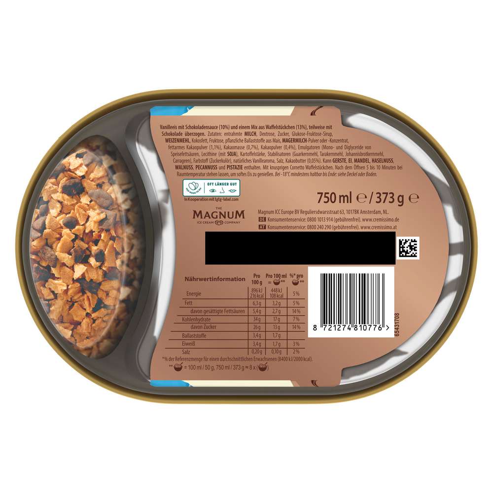Produktabbildung Langnese Cremissimo Eis, Soft Chocolate