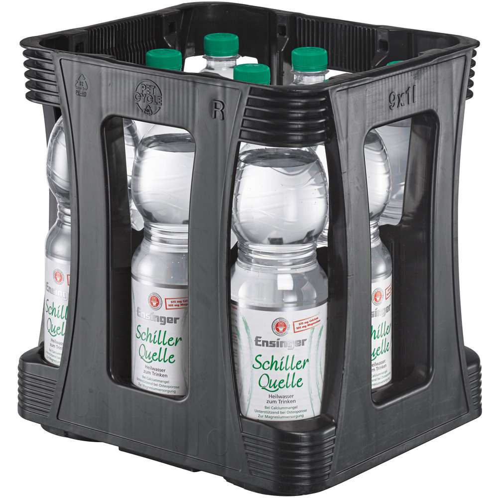 Produktabbildung Ensinger Schiller-Quelle Heilwasser (9x 1,000 Liter)